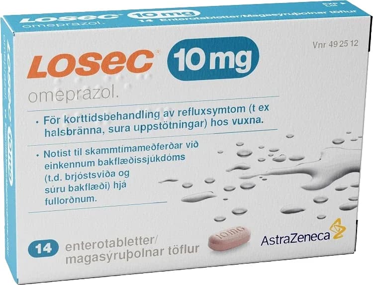 Losec tablett 10 mg 14 st från Losec – köp hos Apotek Hjärtat