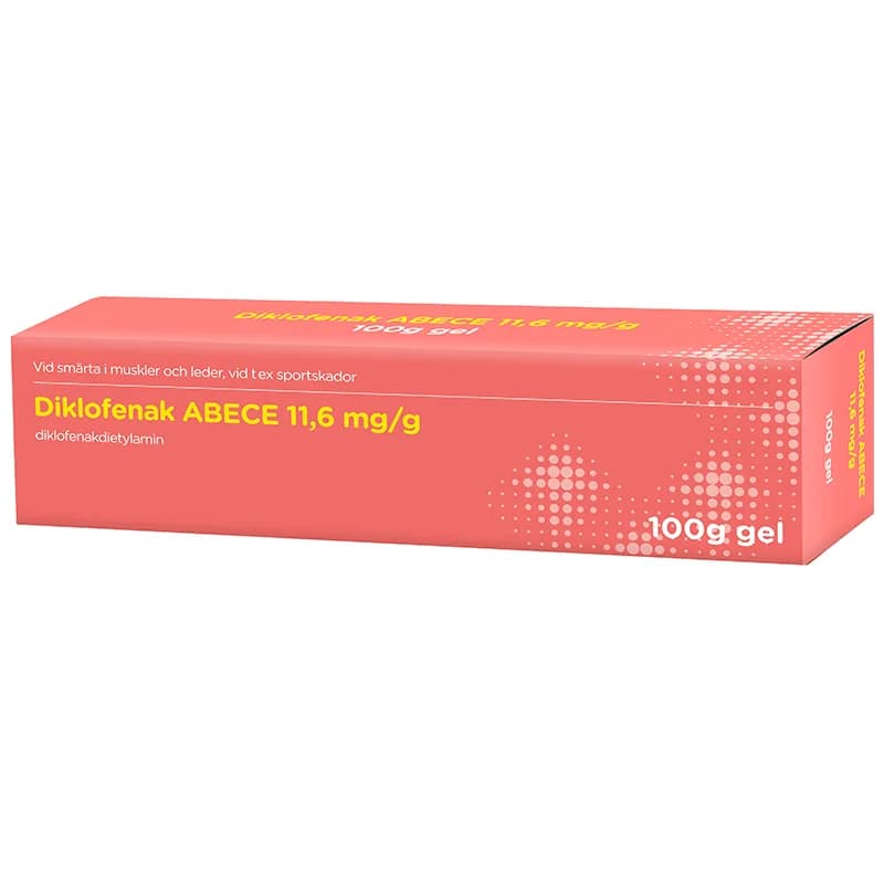 Diklofenak ABECE Gel 11,6 mg/g Tub 100 g från ABECE – köp hos Apotek Hjärtat