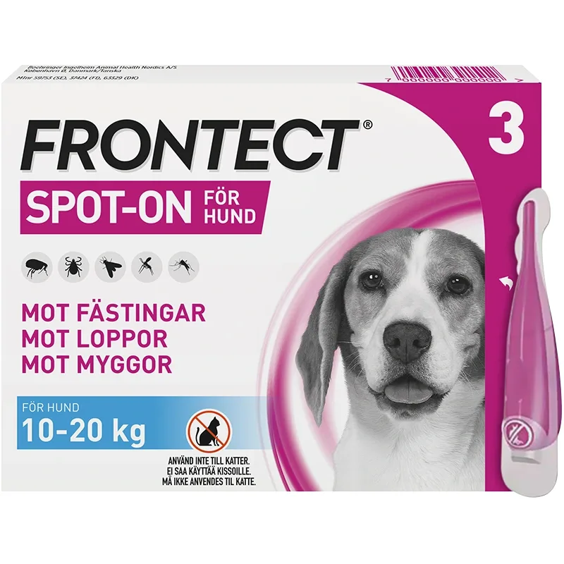 Frontect 10-20 kg Spot-on, lösning Spot-on applikator, 3st (3x2ml) från Frontect – köp hos Apotek Hjärtat