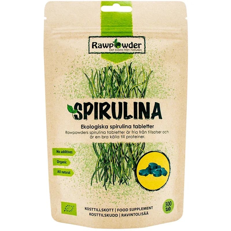 Rawpowder Spirulina 300 tabletter från Rawpowder - köp hos Apotek Hjärtat