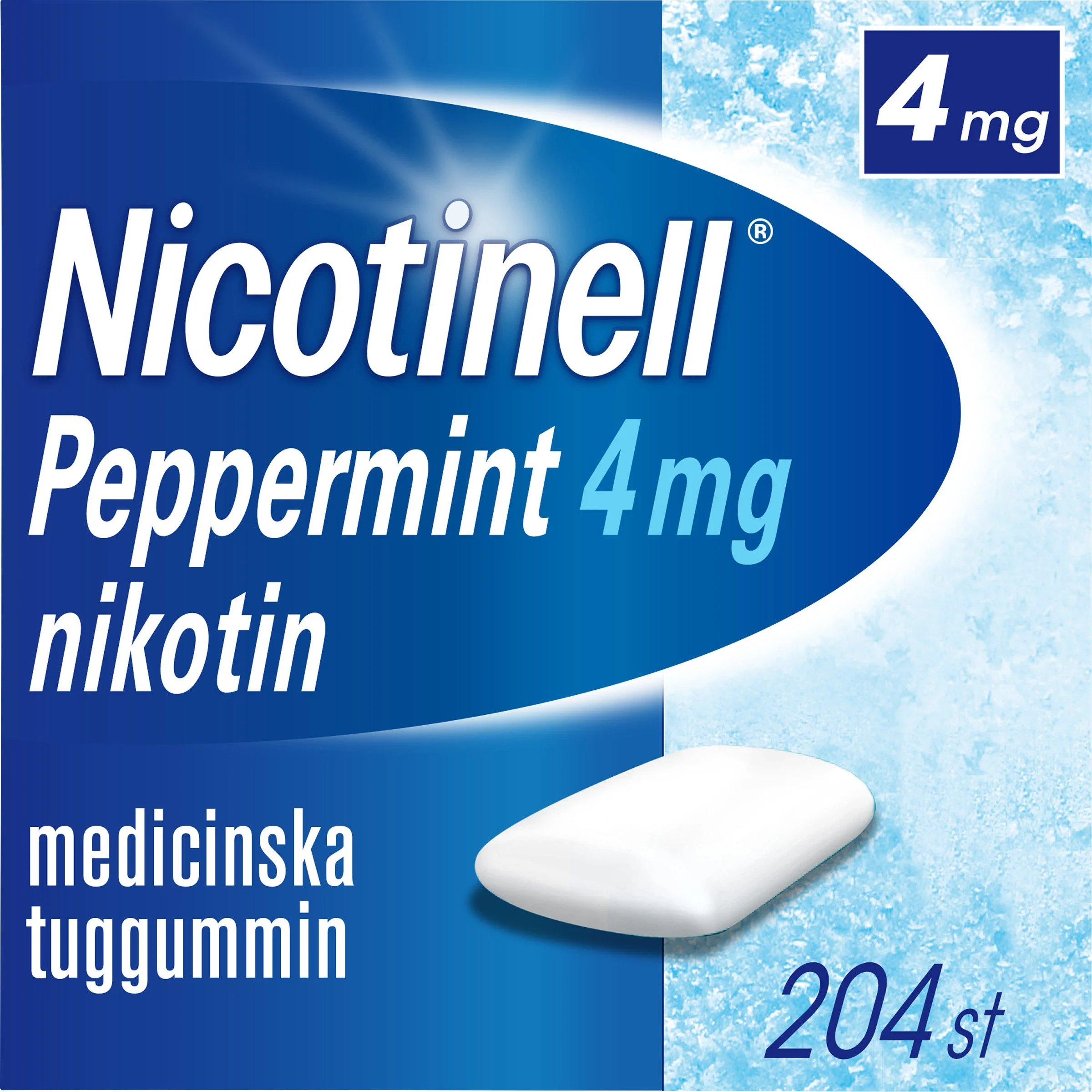 Nicotinell Peppermint medicinskt tuggummi 4 mg 204 st från Nicotinell – köp hos Apotek Hjärtat