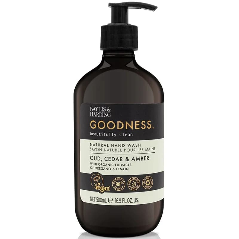 Baylis & Harding Goodness Oud, Cedar & Amber Hand Wash 500 ml från Baylis & Harding – köp hos Apotek Hjärtat