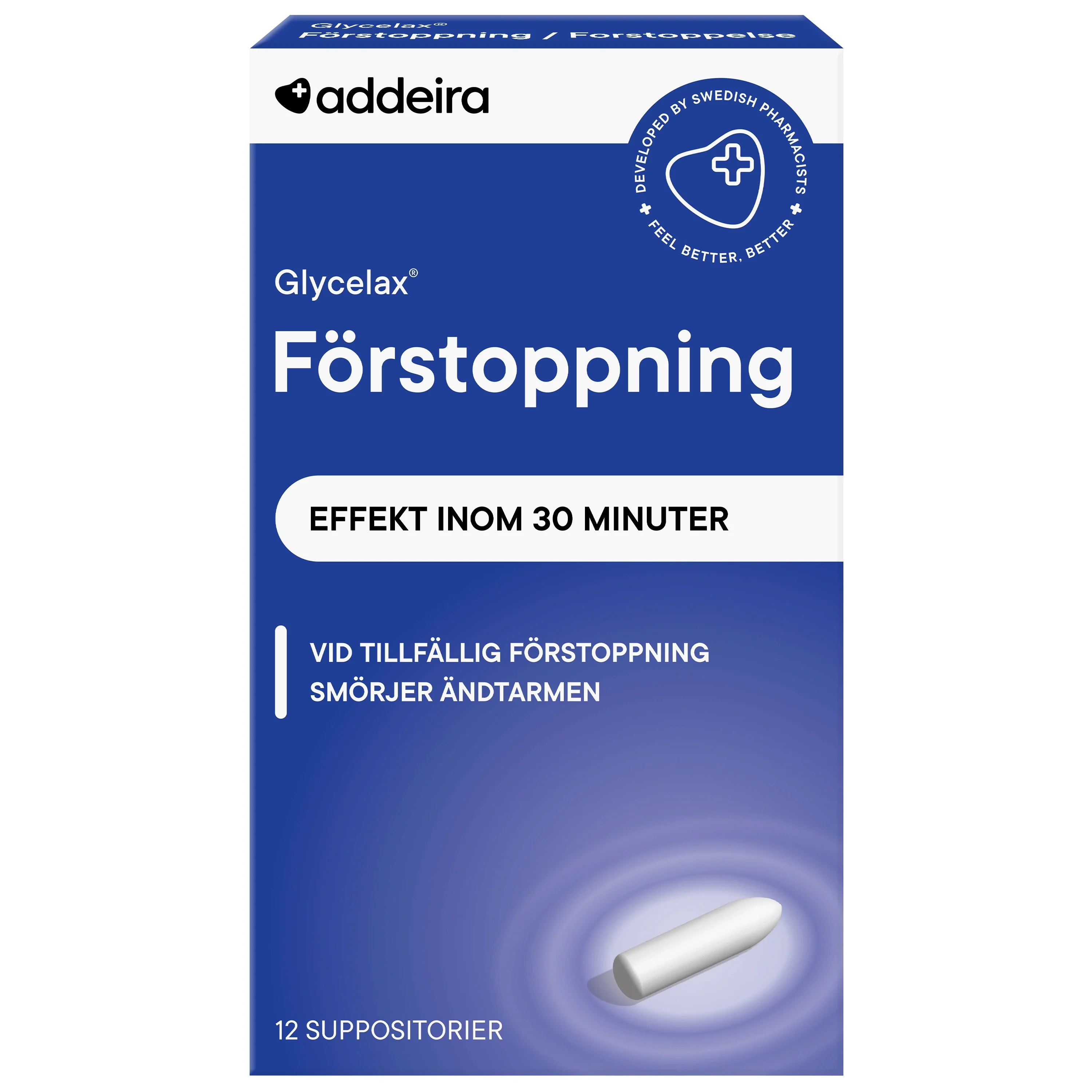 Addeira Glycelax Förstoppning 12 st suppositorium från Addeira – köp hos Apotek Hjärtat