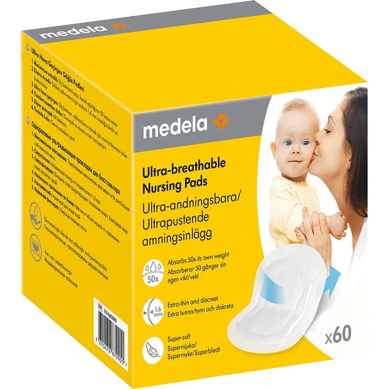 Medela Ultra-andningsbara amningsinlägg 60st från Medela – köp hos Apotek Hjärtat