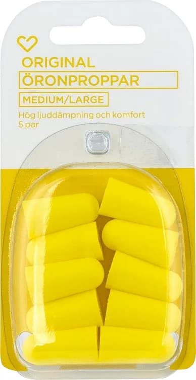 Hjärtats öronproppar medium/large 5 par från Hjärtats – köp hos Apotek Hjärtat