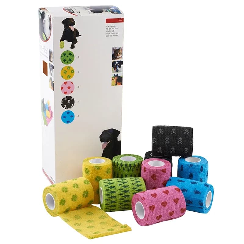 Kruuse Fun-Flex Lättviktsbandage 7,5 cm 1 rulle Blandade färger från Kruuse – köp hos Apotek Hjärtat