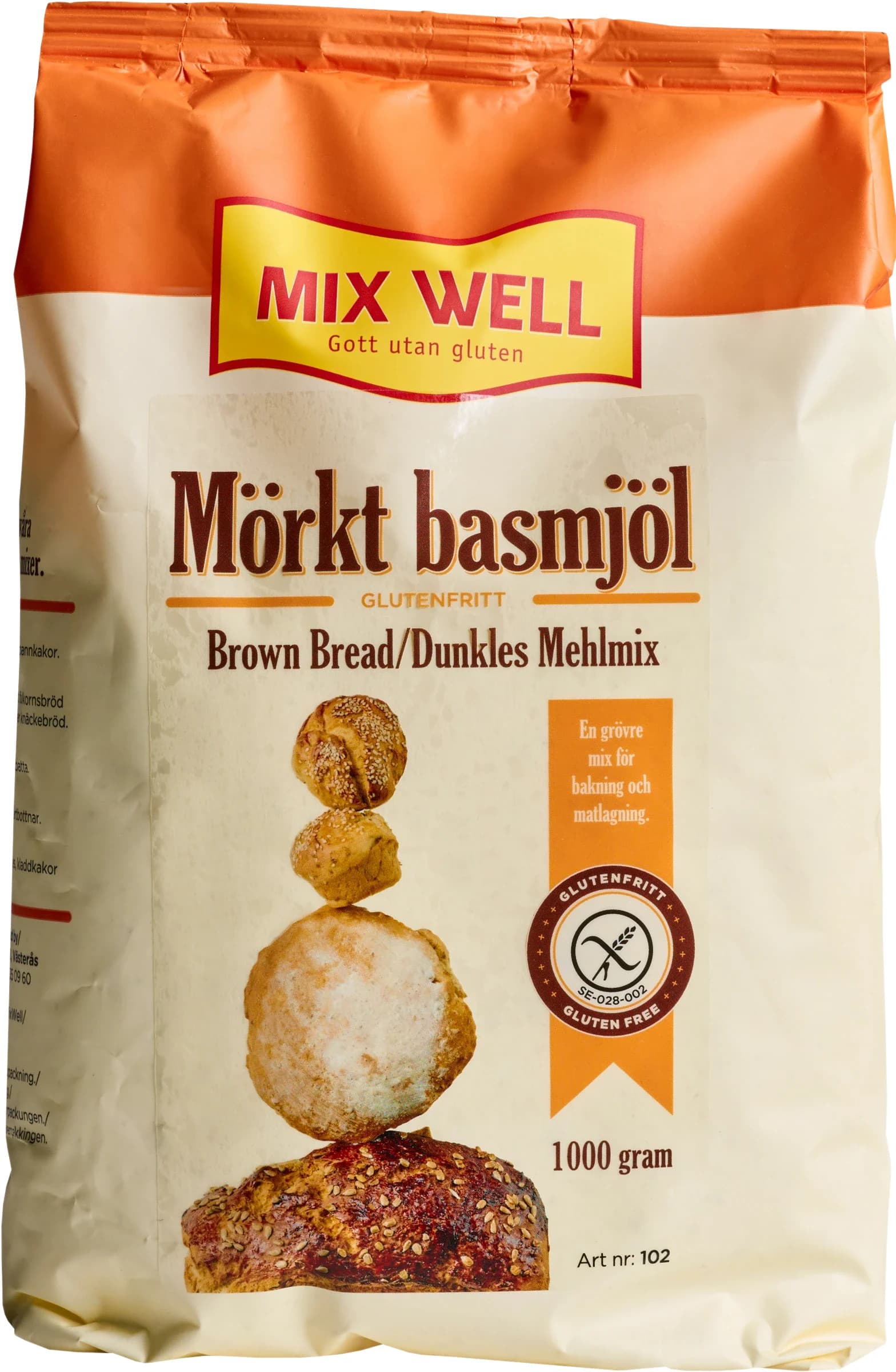 MixWell Mörkt Basmjöl Glutenfritt 1000 g från MixWell – köp hos Apotek Hjärtat