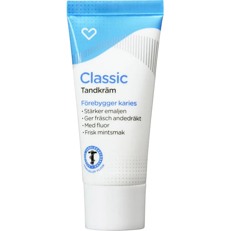Hjärtats Tandkräm Classic Reseförpackning 20 ml från Hjärtats – köp hos Apotek Hjärtat