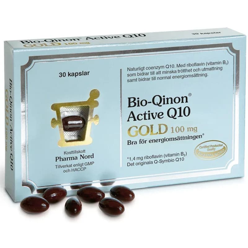 Pharma Nord Bio-Qinon Active Q10 Gold 100 mg 30 st från Pharma Nord – köp hos Apotek Hjärtat