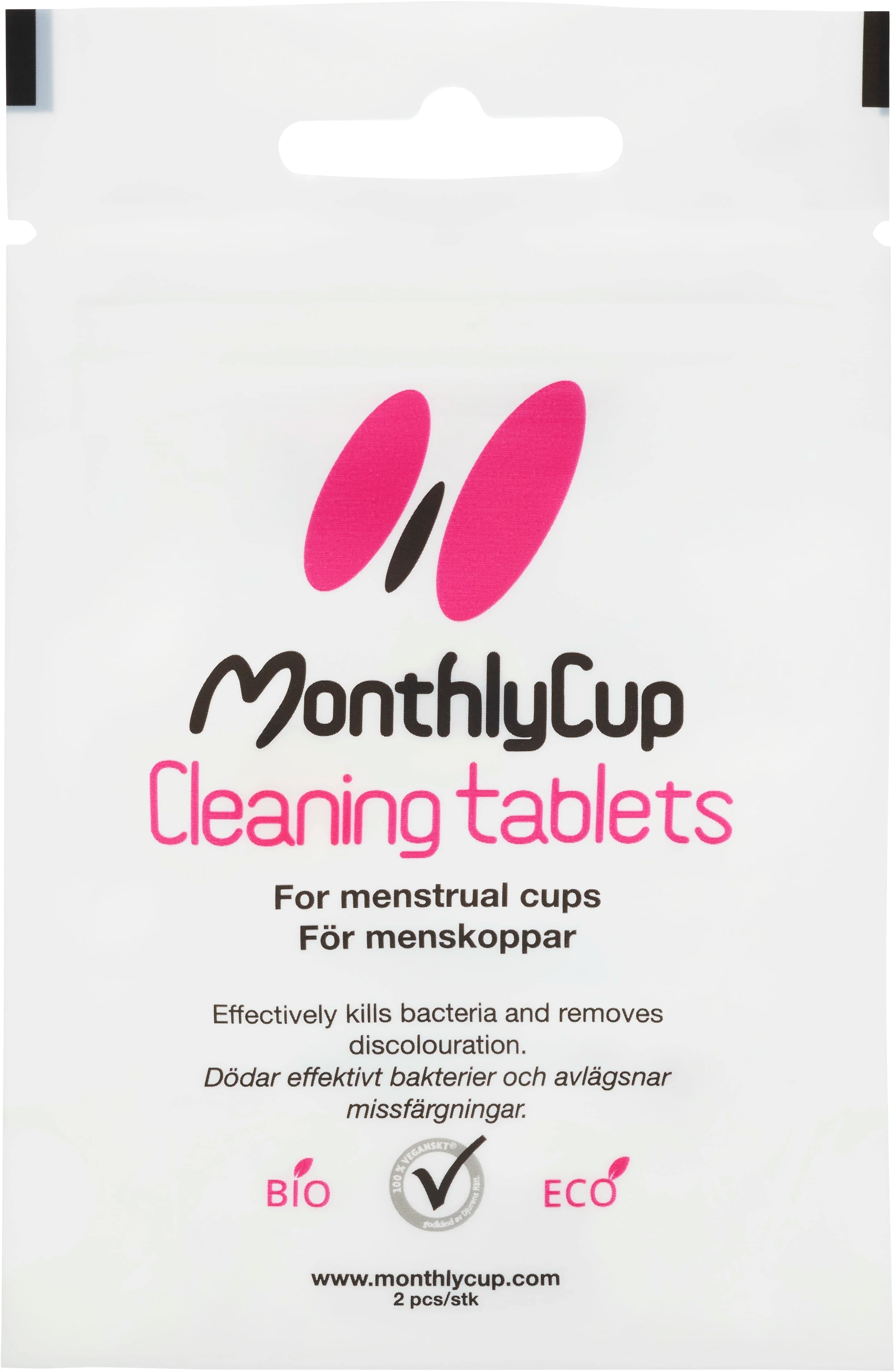 MonthlyCup Cleaning Tablets 2 st från MonthlyCup – köp hos Apotek Hjärtat