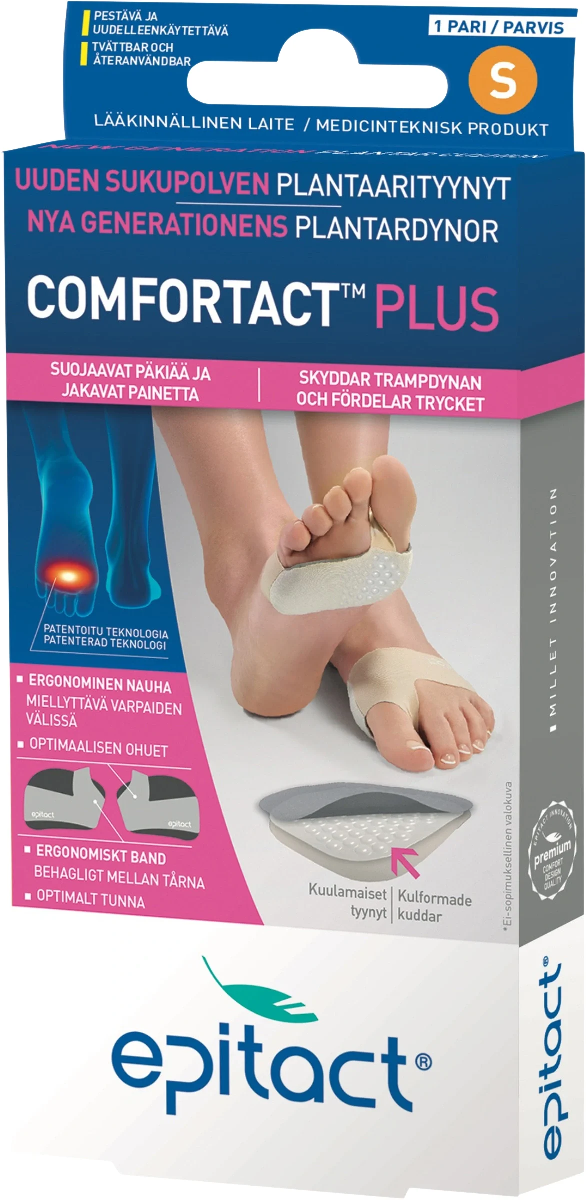 Epitact Comfortact Plus 2 st S från Epitact – köp hos Apotek Hjärtat