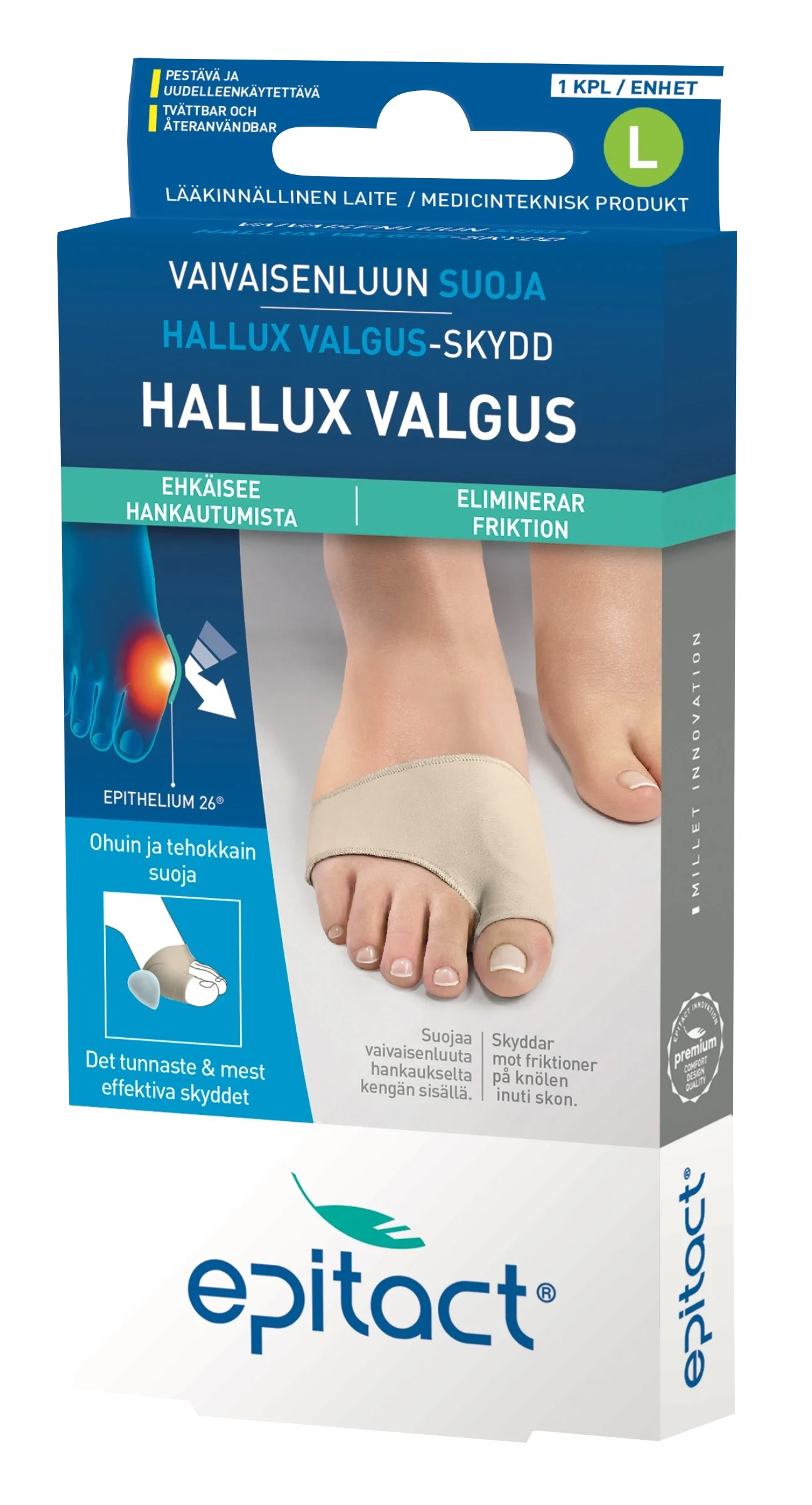 Epitact Hallux Valgus Skydd 1 st L från Epitact – köp hos Apotek Hjärtat