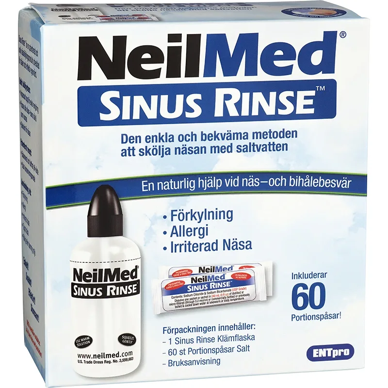 NeilMed Sinus Rinse Nässköljare med 60 saltpåsar från NeilMed – köp hos Apotek Hjärtat