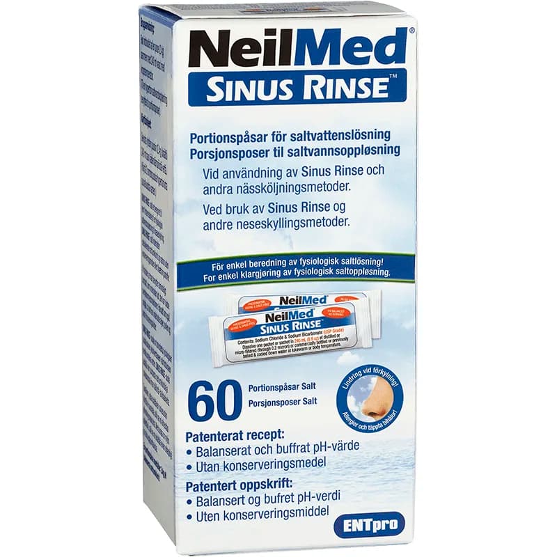 NeilMed Sinus Rinse 60 saltpåsar för Nässköljare från NeilMed – köp hos Apotek Hjärtat