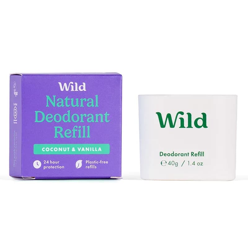Wild Coconut & Vanilla Deo Refill 40g från Wild – köp hos Apotek Hjärtat
