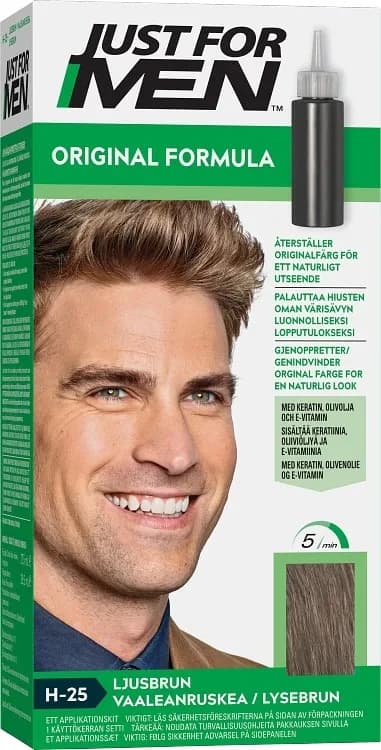 Just For Men Original Formula Hair Hårfärg Light Brown från Just For Men – köp hos Apotek Hjärtat
