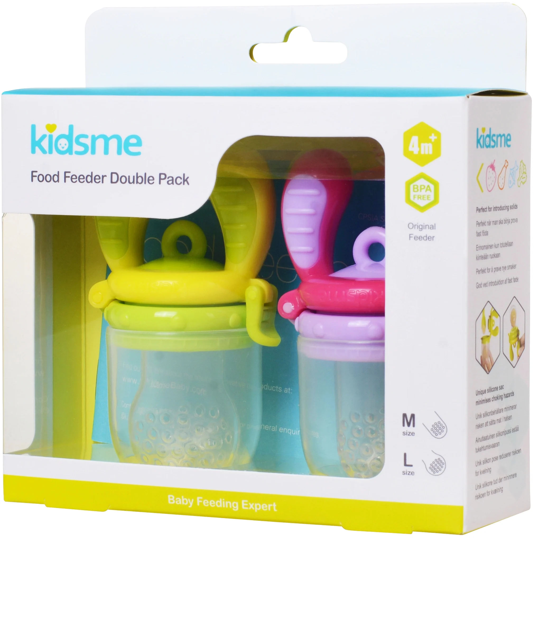 Kidsme Food Feeder 2-pack Lime/Lavendel från Kidsme – köp hos Apotek Hjärtat