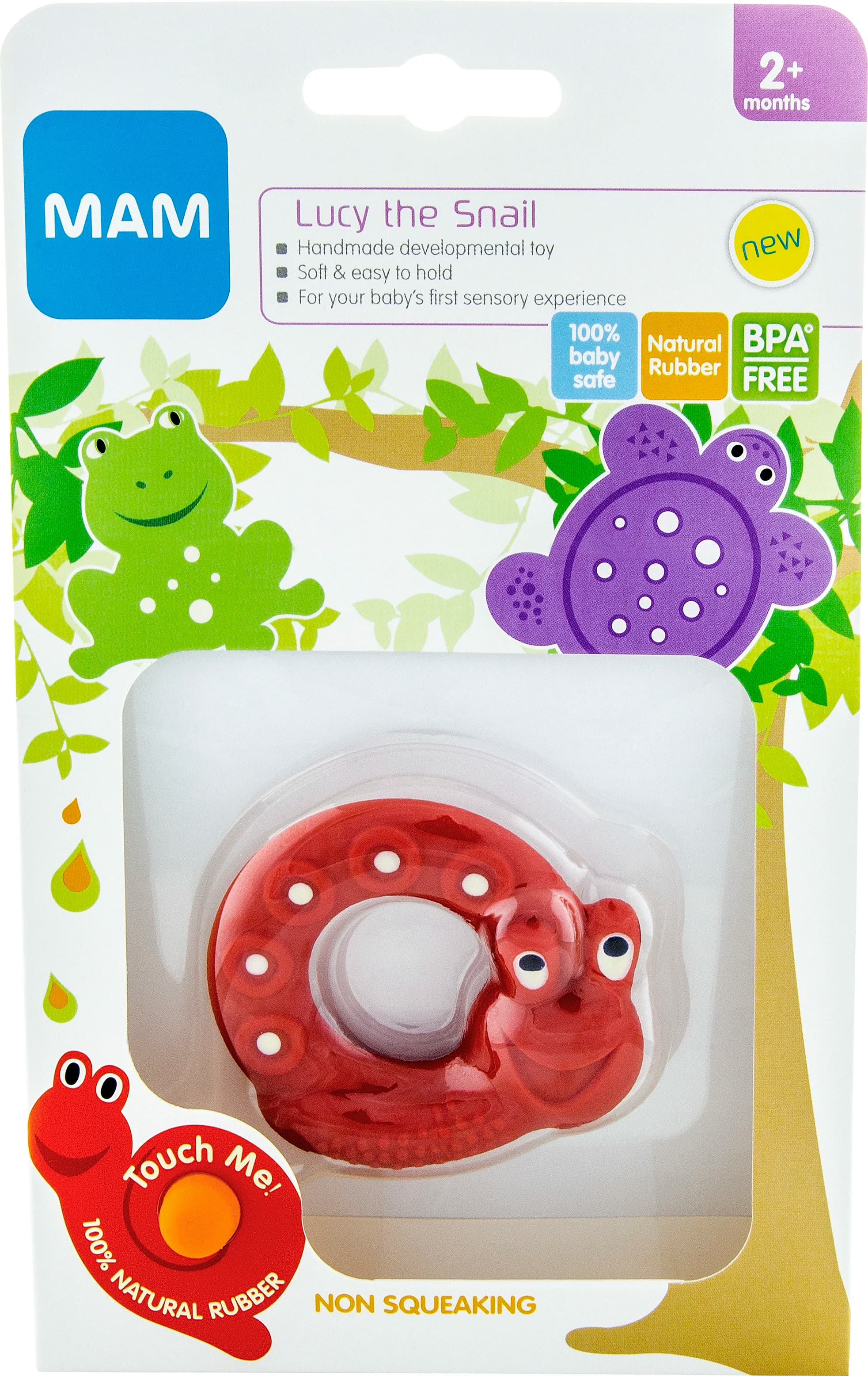 MAM Friends, Lucy the Snail bitring 2 mån+ från MAM – köp hos Apotek Hjärtat