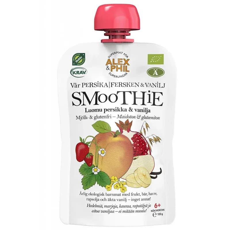 Alex & Phil Vår Persika- & Vaniljsmoothie 100 g från Alex & Phil – köp hos Apotek Hjärtat