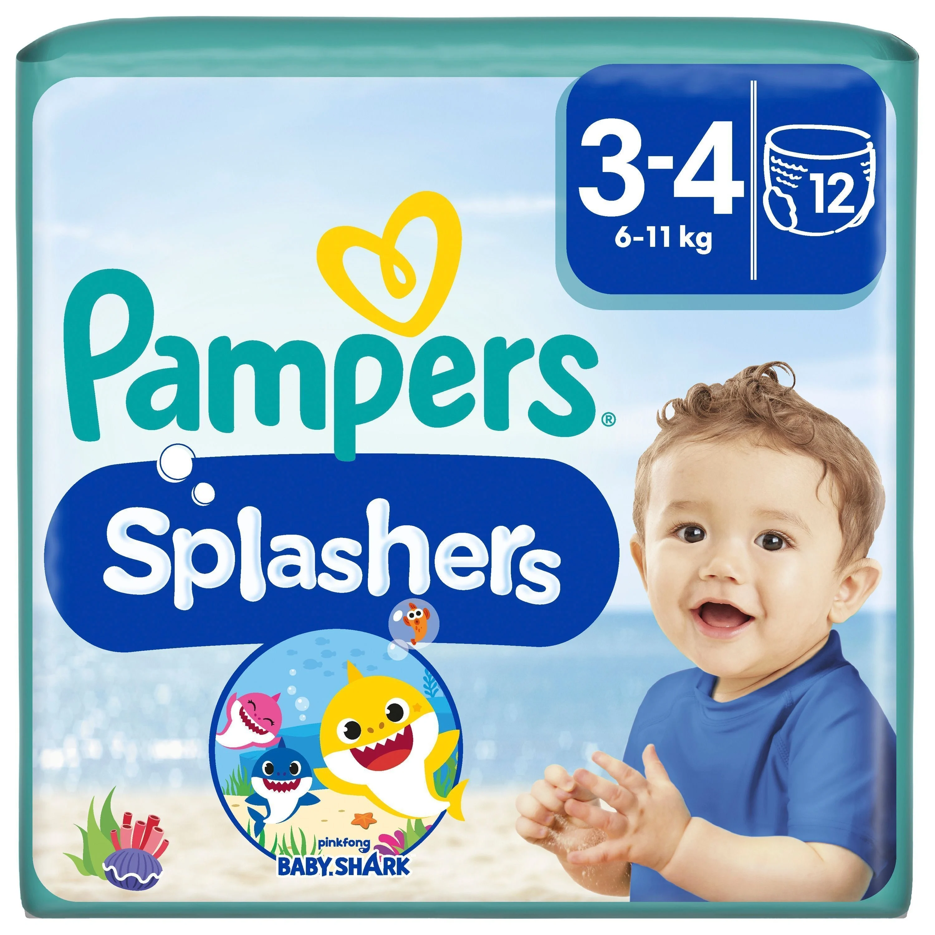 Pampers Splashers Engångsbadblöjor Stl 3 6kg-11kg 12 st från Pampers – köp hos Apotek Hjärtat