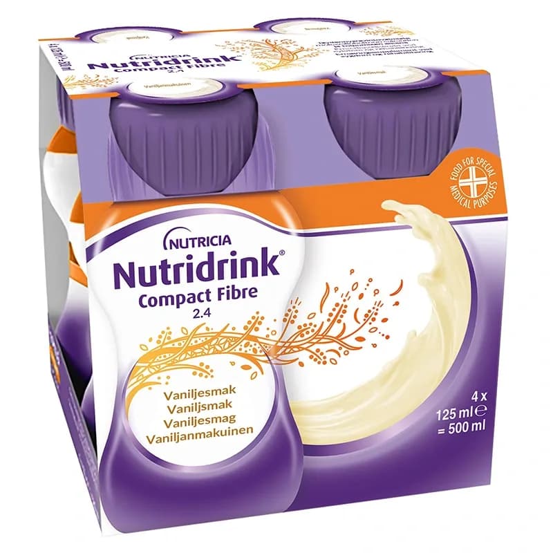 Nutridrink Compact Fibre Vanilj 4x125ml från Nutridrink – köp hos Apotek Hjärtat
