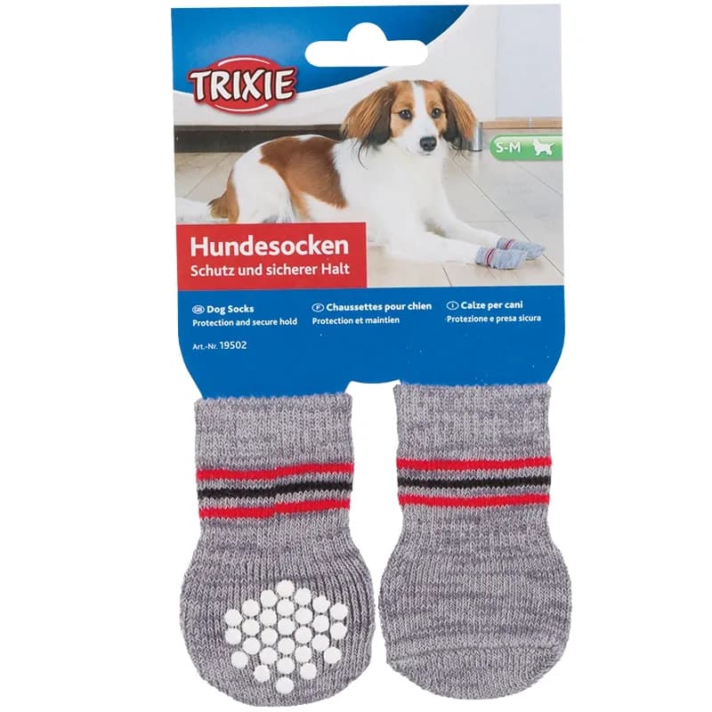 Trixie Hundsock 2-pack Non-slip Grå XXS-XS från TRIXIE – köp hos Apotek Hjärtat