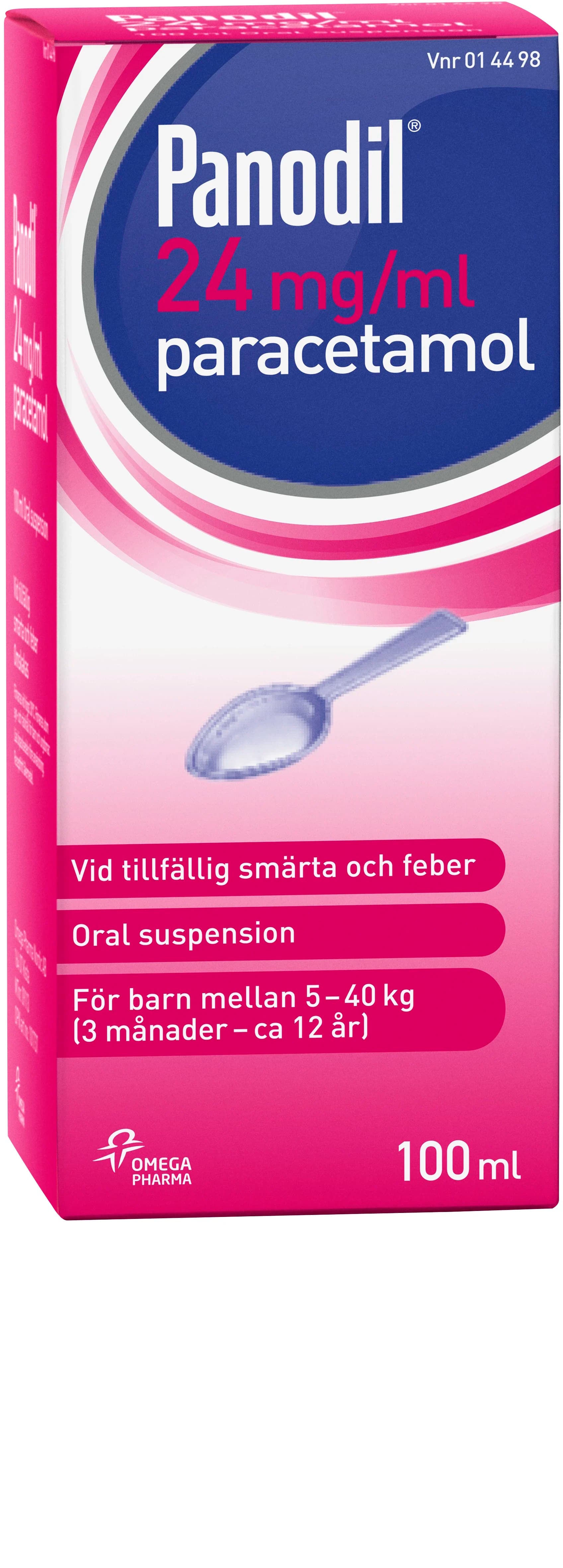 Panodil oral suspension 24 mg/ml 100 ml från Panodil – köp hos Apotek Hjärtat