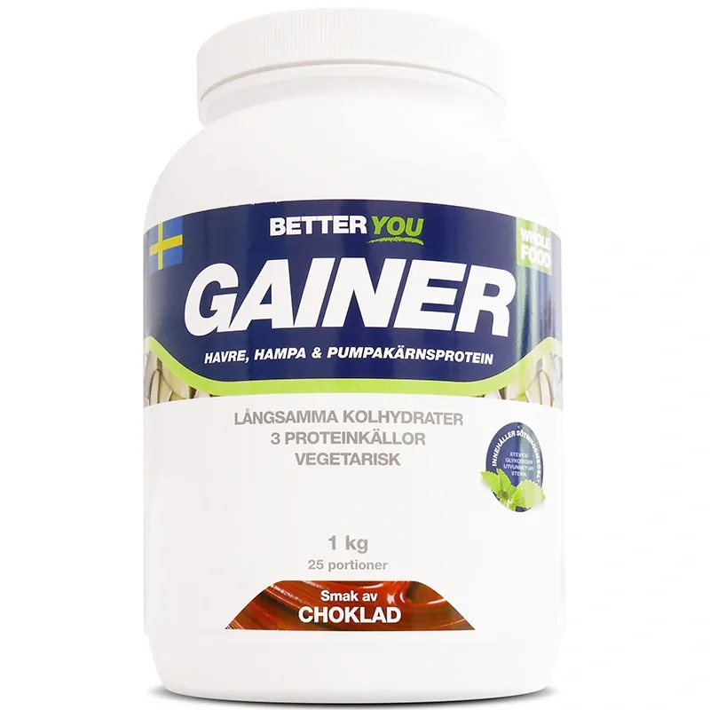 Better You Whole Food Gainer Choklad 1 kg från Better You – köp hos Apotek Hjärtat