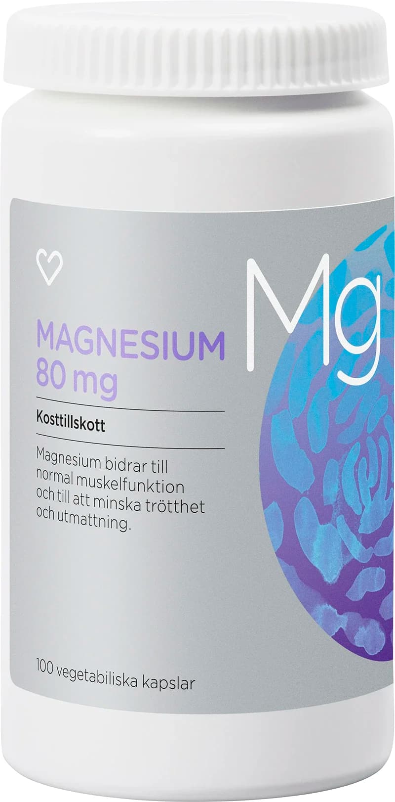 Hjärtats Magnesium 80 mg Kapsel 100 st från Hjärtats – köp hos Apotek Hjärtat