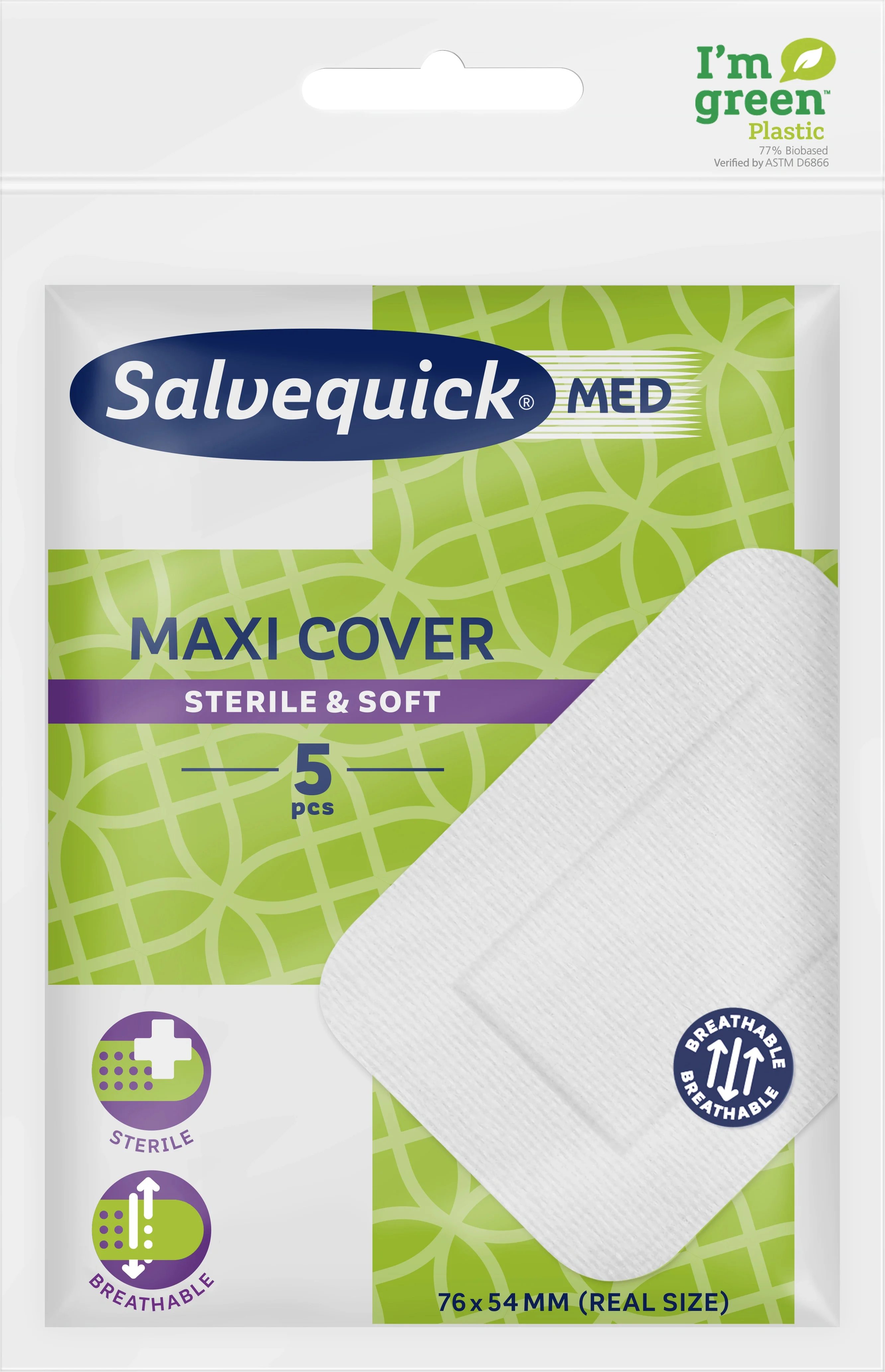 Salvequick MED Maxi Cover 5 st från Salvequick – köp hos Apotek Hjärtat