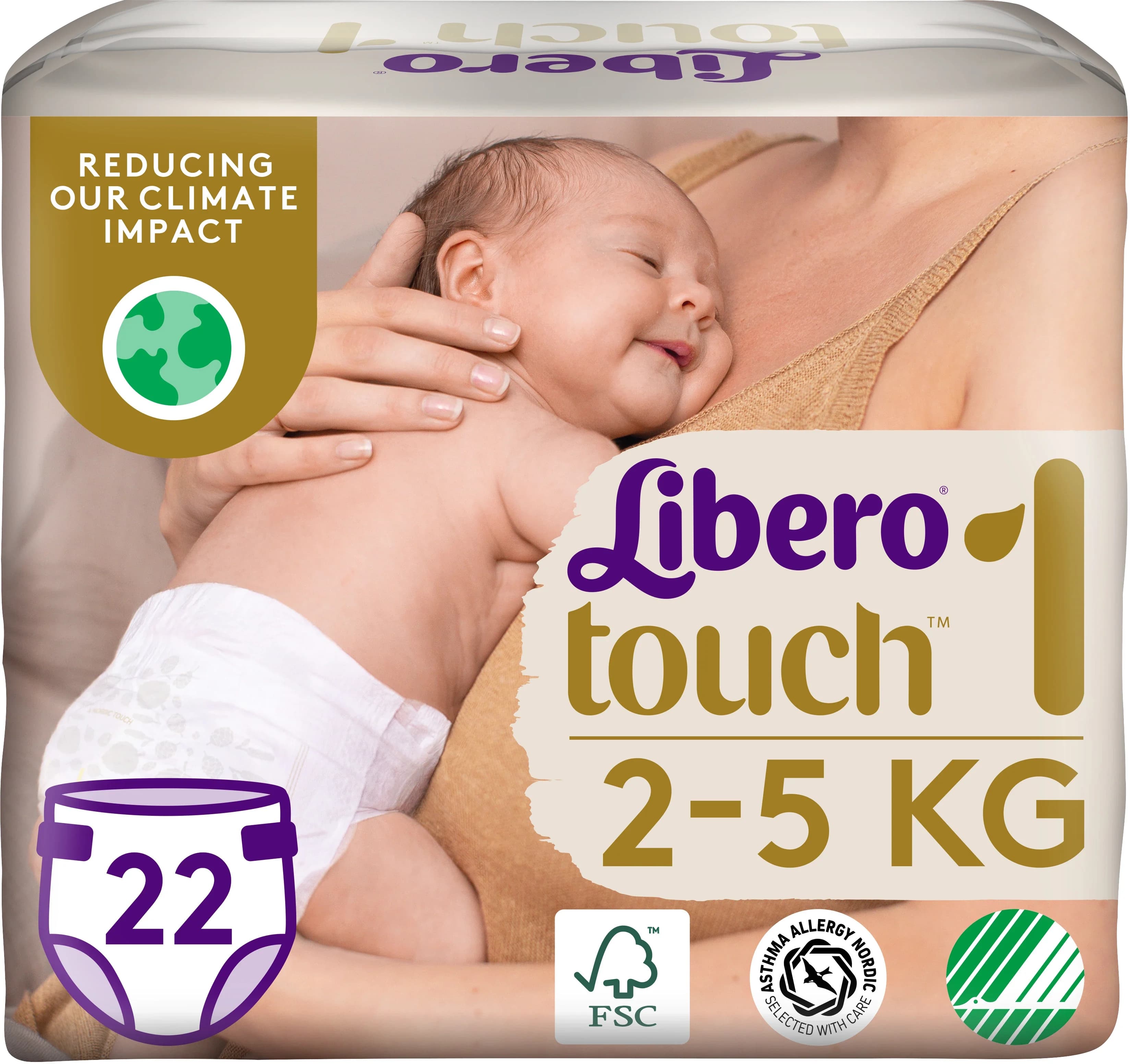 Libero Touch 1 Blöja 2-5kg 22 st från Libero – köp hos Apotek Hjärtat