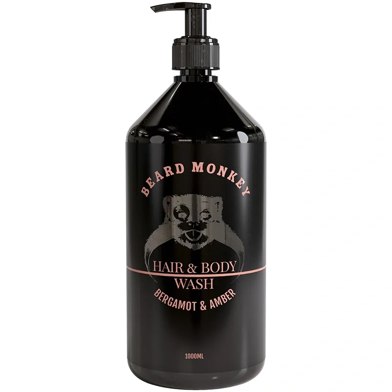 Beard Monkey Hair & Body Wash Bergamot & Amber 1000 ml från Beard Monkey – köp hos Apotek Hjärtat