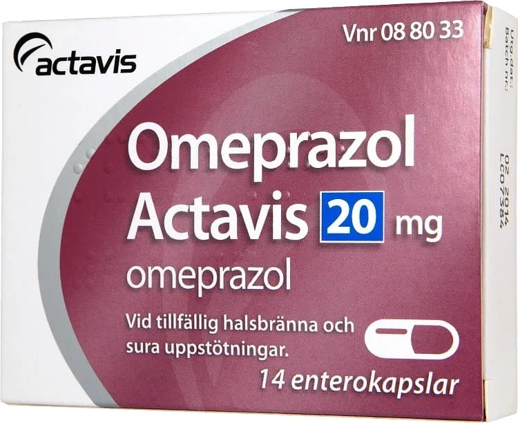 Omeprazol Actavis kapsel 20 mg 14 st från Actavis – köp hos Apotek Hjärtat