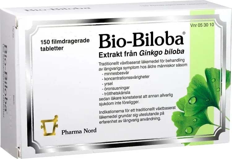 Pharma Nord Bio-Biloba filmdragerad tablett 150 st från Pharma Nord – köp hos Apotek Hjärtat