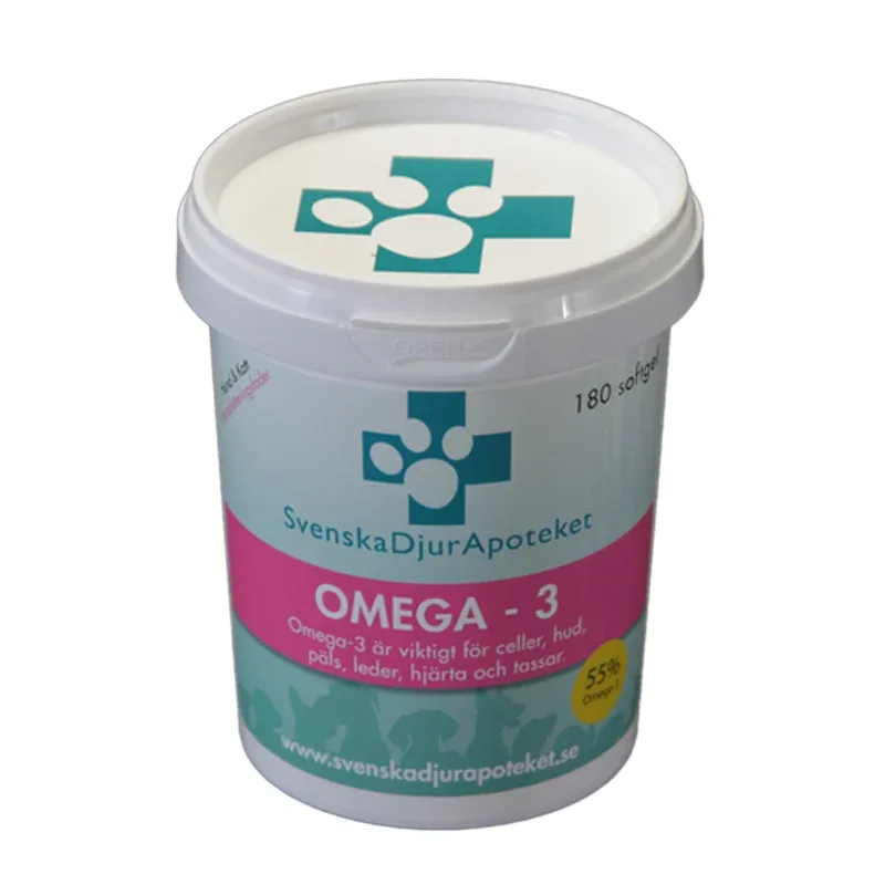 Svenska DjurApoteket Omega-3 180 kapslar från Svenska DjurApoteket – köp hos Apotek Hjärtat