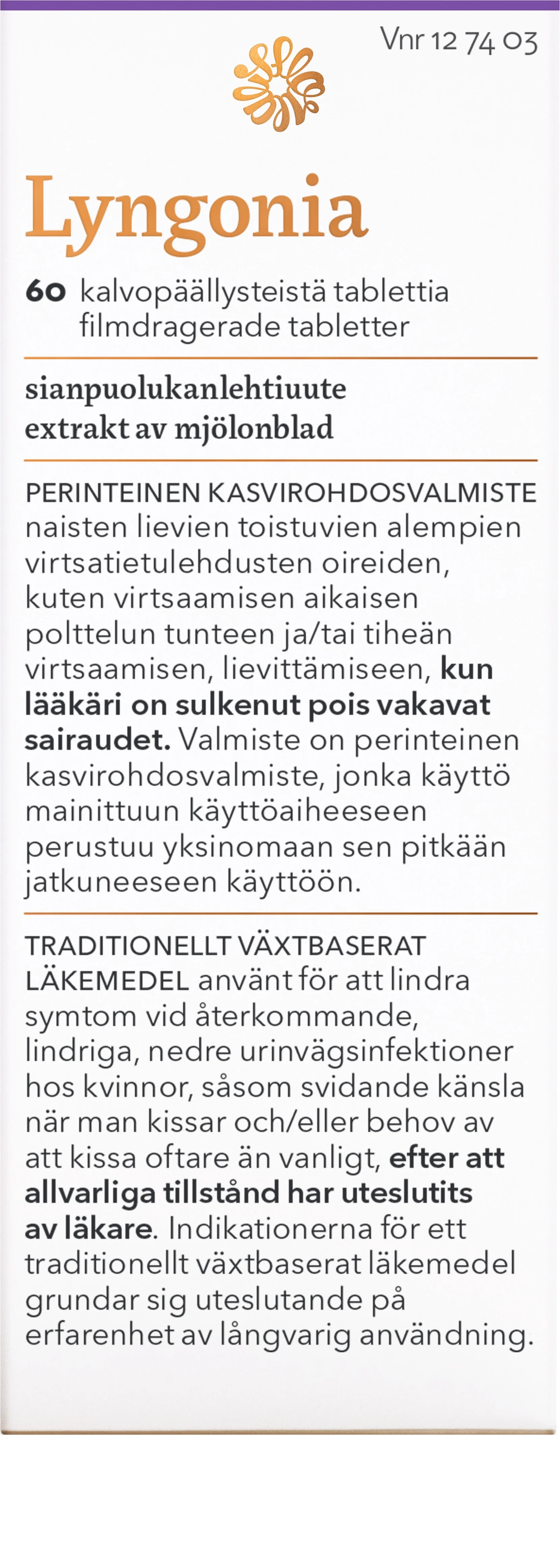 Lyngonia 60 tabletter från Lyngonia – köp hos Apotek Hjärtat