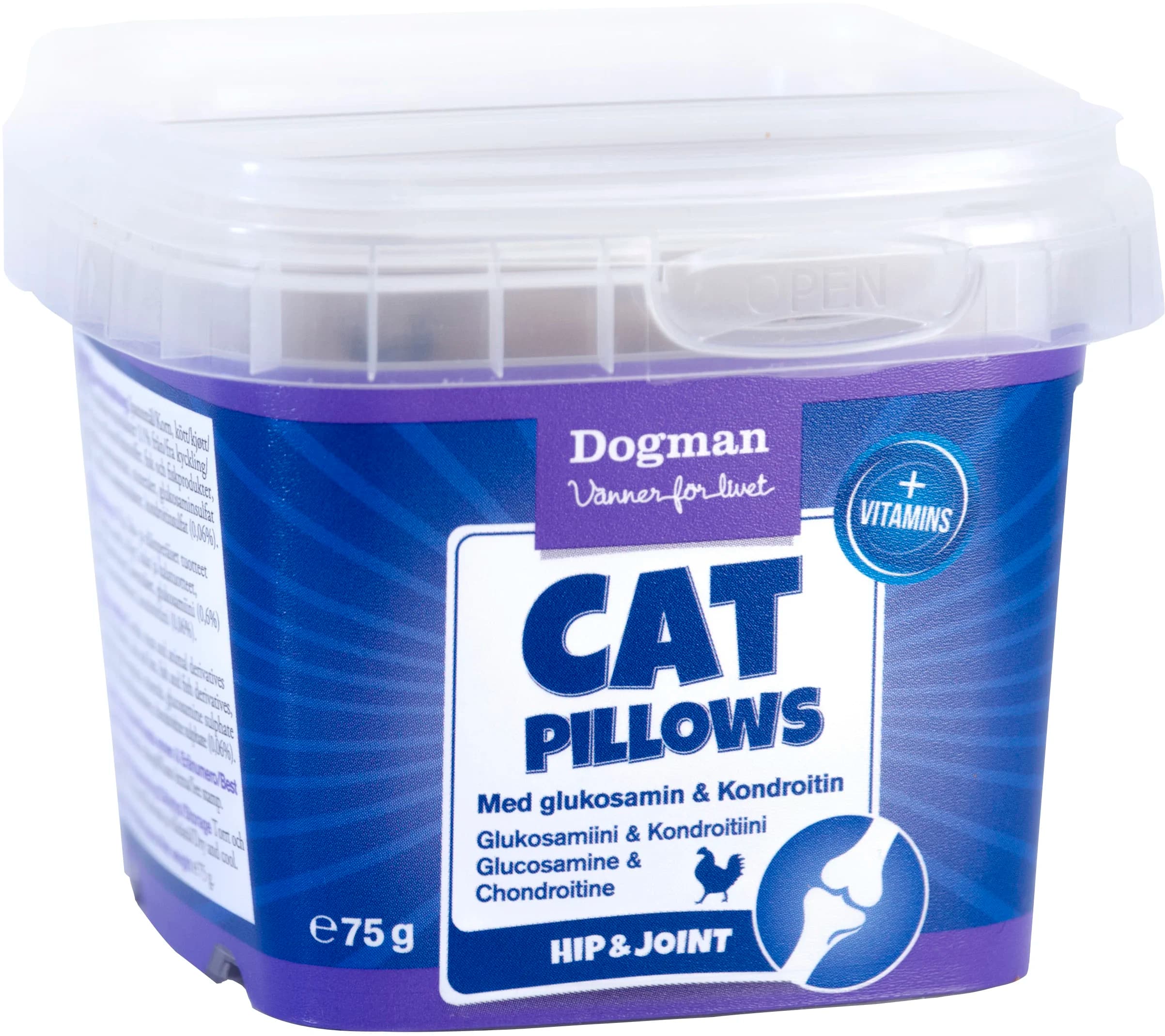 Dogman Cat Pillows Glukosamin + Kondroitin 75 g från Dogman – köp hos Apotek Hjärtat