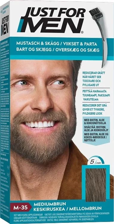 Just For Men Mustache & Beard Skäggfärg Medium Brown från Just For Men – köp hos Apotek Hjärtat