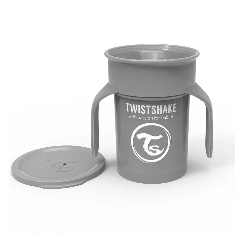 Twistshake 360 Cup 6+ mån Pastel Grey från Twistshake – köp hos Apotek Hjärtat