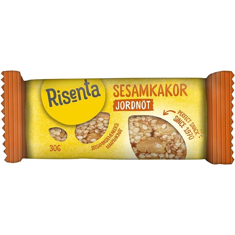 Risenta Sesamkakor Jordnöt 30 g från Risenta – köp hos Apotek Hjärtat