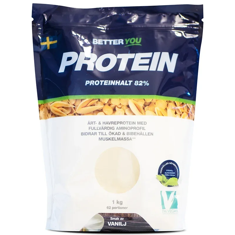 Better You Ärt- och Havreprotein Vanilj 1 kg från Better You – köp hos Apotek Hjärtat