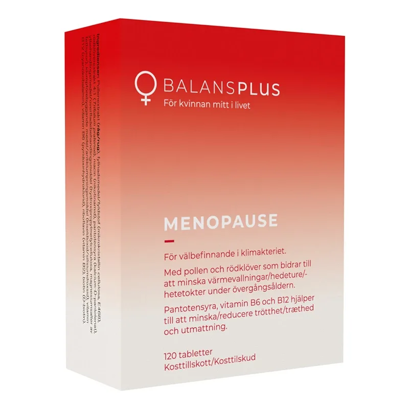 Balans Plus Menopause 120 tabletter från Balans Plus – köp hos Apotek Hjärtat