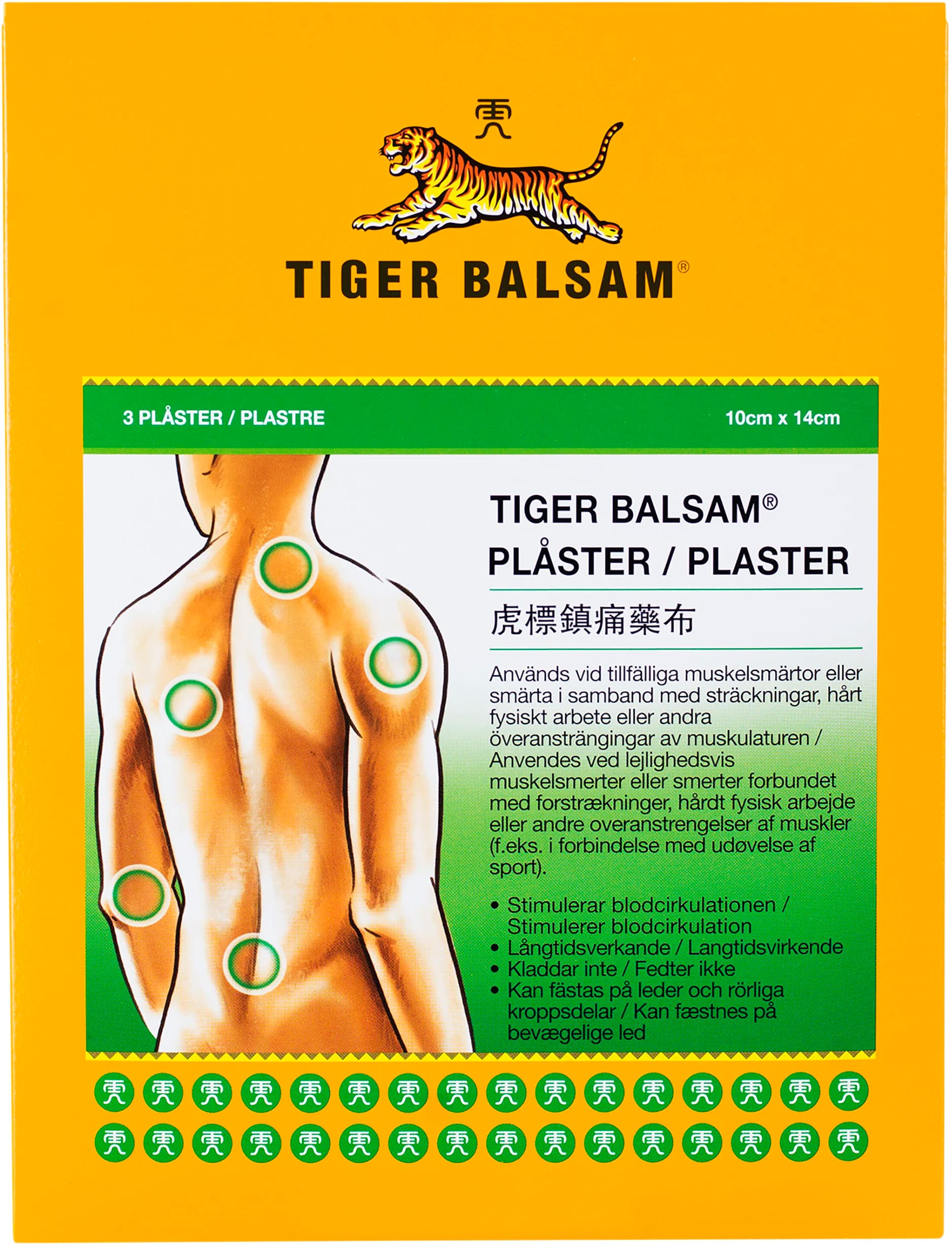Tiger Balsam Plåster 3 st från Tiger Balsam – köp hos Apotek Hjärtat