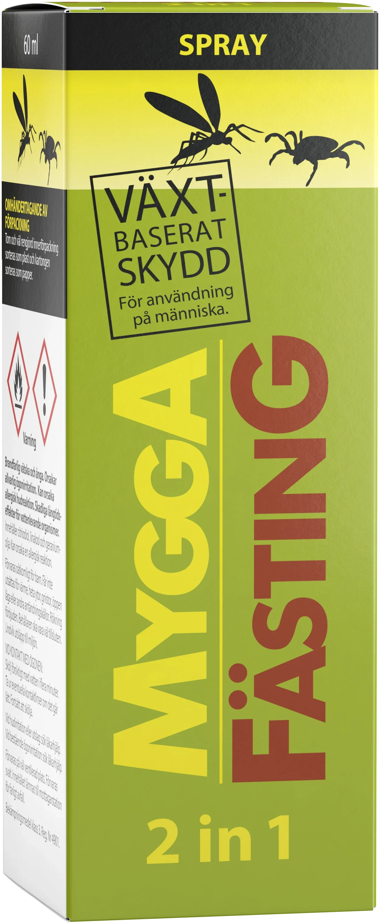 MyggA FästinG 2in1 Insektsspray 60ml från MyggA – köp hos Apotek Hjärtat
