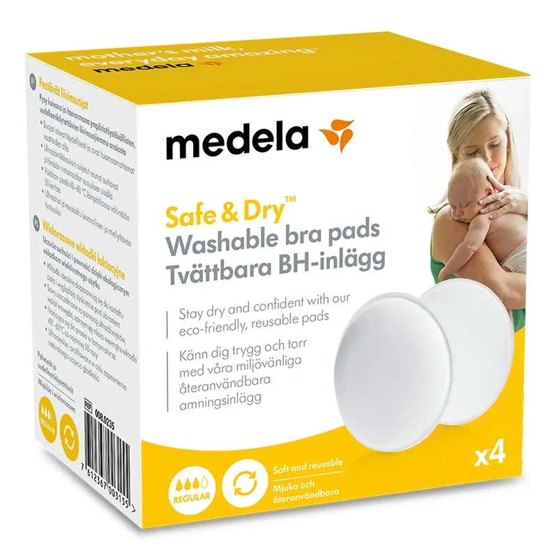 Medela BH-inlägg, tvättbara 4-pack från Medela – köp hos Apotek Hjärtat
