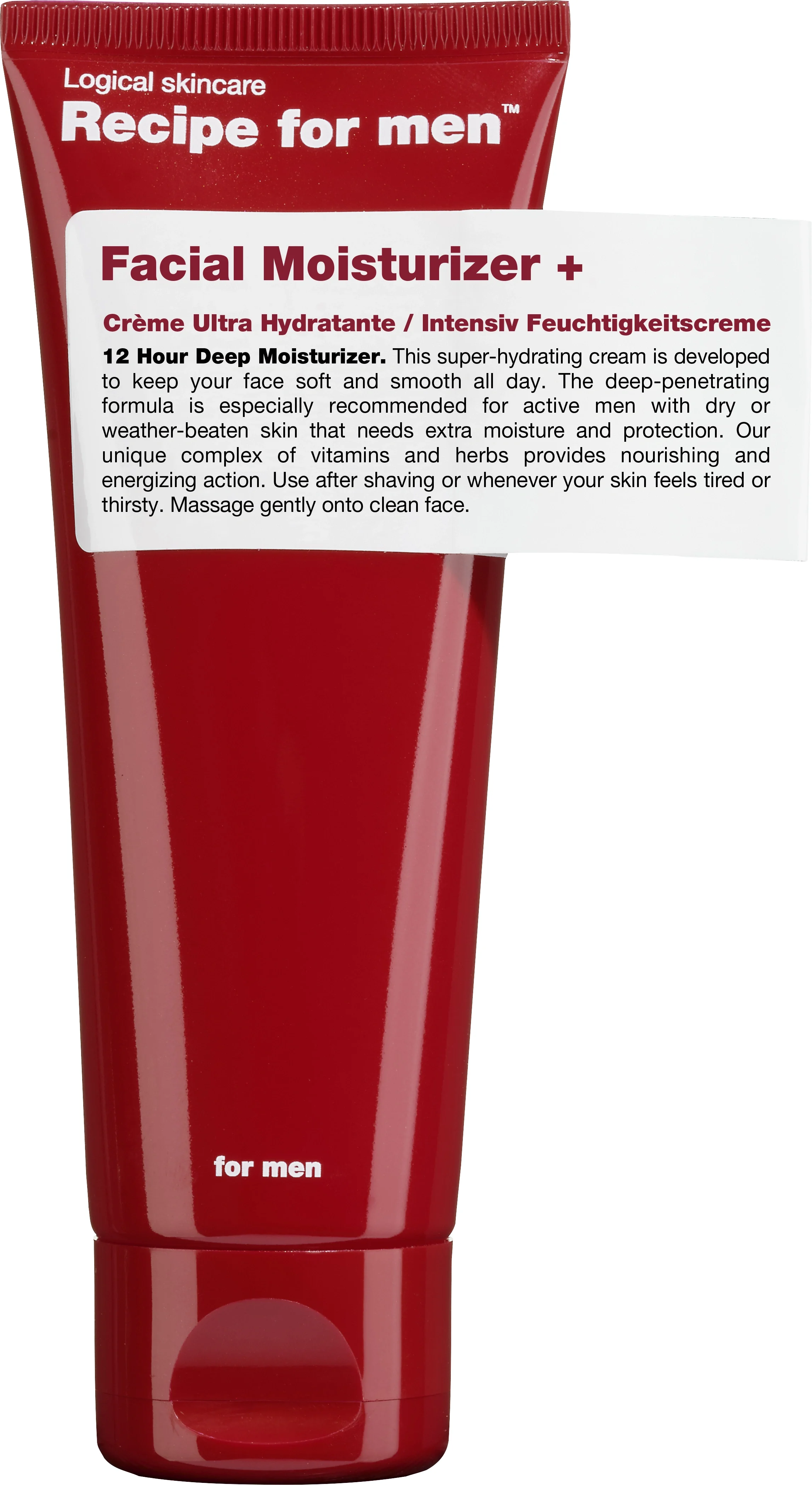 Recipe for Men Facial Moisturizer+ 75 ml från Recipe for Men – köp hos Apotek Hjärtat