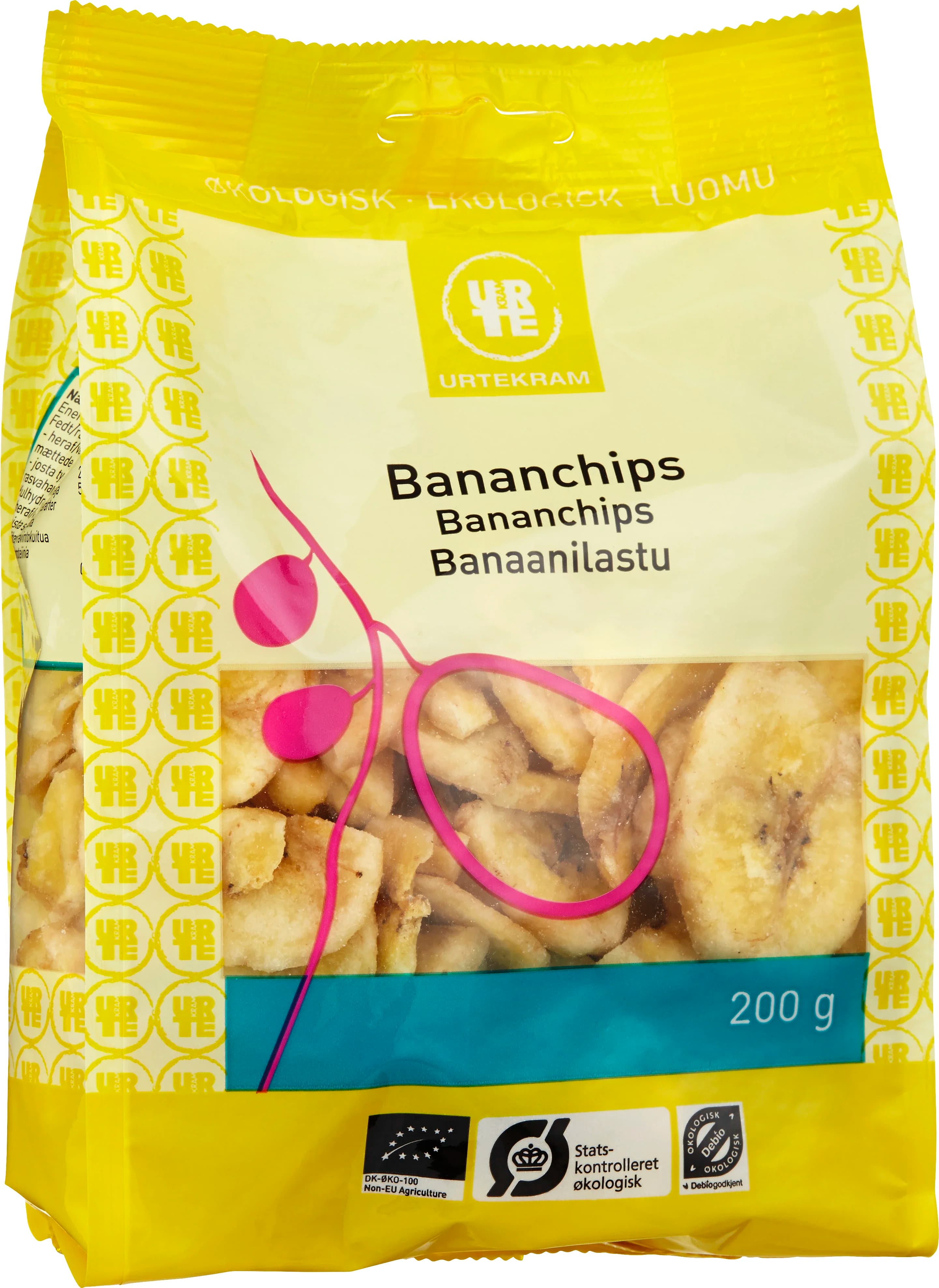 Urtekram Bananchips Eko 200 g från Urtekram – köp hos Apotek Hjärtat
