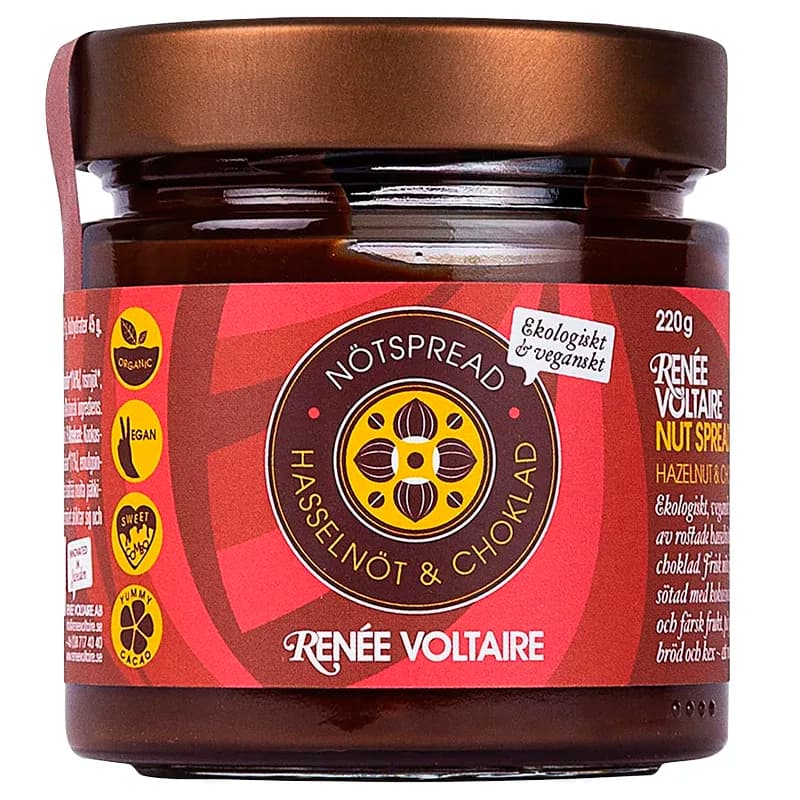 Renée Voltaire Nötspread Hasselnöt & Choklad 220 g från Renée Voltaire – köp hos Apotek Hjärtat