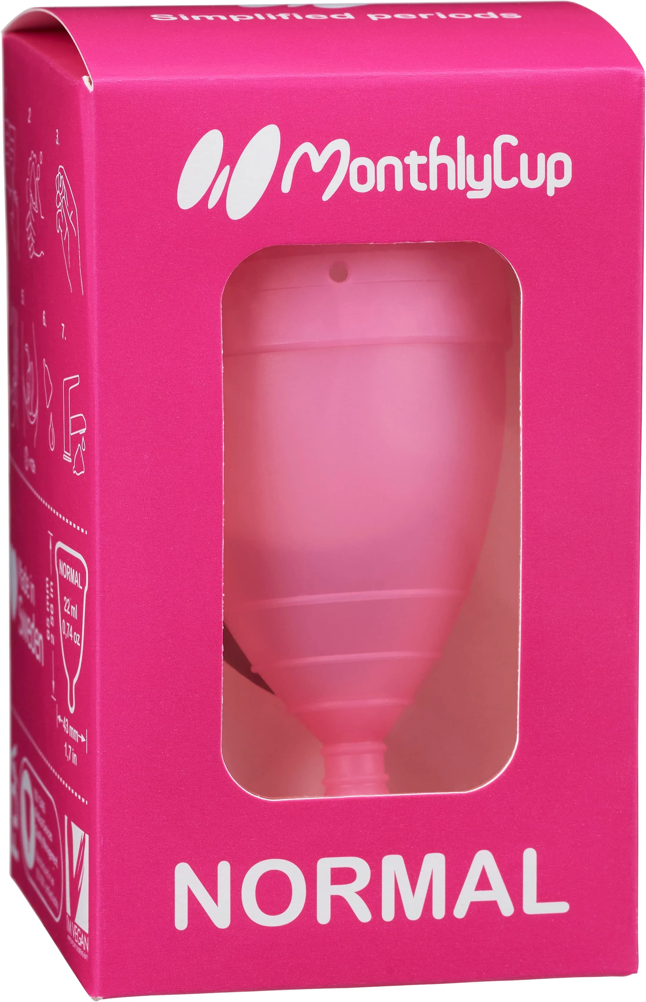 MonthlyCup Menskopp Pink Topaz Normal från MonthlyCup – köp hos Apotek Hjärtat