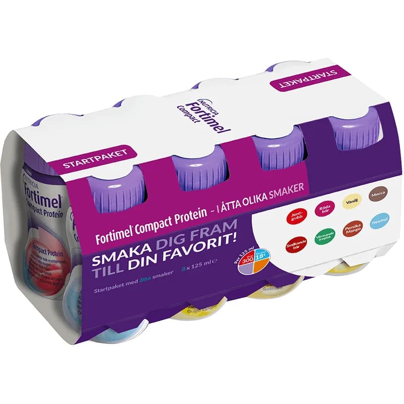 Fortimel Compact Protein Startpaket Blandade Smaker 8 x 125 ml från Fortimel – köp hos Apotek Hjärtat